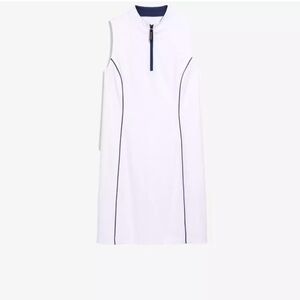 NWT- Vineyard Vines Golf Sleeveless Dress White with Navy Size: L